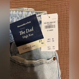 Abercrombie & Fitch The Dad Curve Love High Rise Jeans